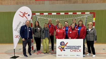 Ein wichtiger Baustein für die Durchführung des Bewegungschecks - die Testhelfer im Sportkreis Gießen                Bild: Sportkreis Gießen