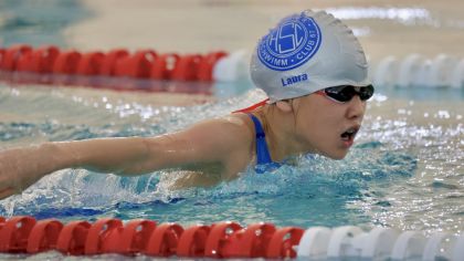 Laura Yiyi Tan vom SC Hofheim wurde zweifache Hessische Jahrgangsmeisterin                Bild: Sonnenschein / Geiß