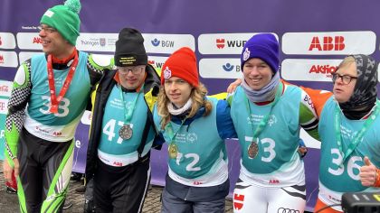 Jonathan Merget bei der Siegerehrung