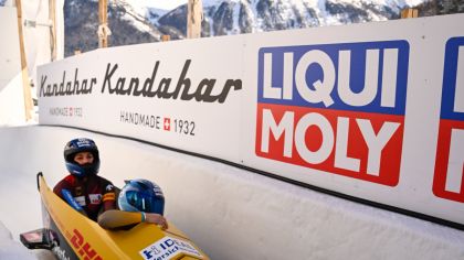 Kalicki/Fiebig im Zielauslauf                Bild: Viesturs Lacis