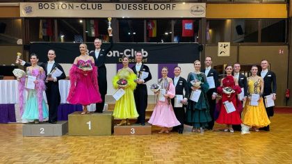 Die Siegerehrung des Ranglistenturniers Masters I S-Standard in Düsseldorf                Bild: privat