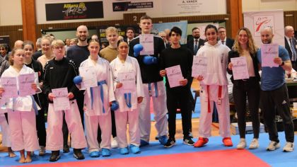 Diverse Ehrungen von Leistungsathleten, sowie ehemaligen Spitzensportlern                Bild: HFK