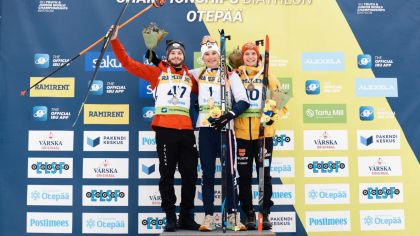 Jan Gunka, Isak Frey, Linus Kesper (v.l.n.r.)                Bild: IBU / Osula