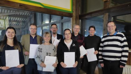 Bewilligungsbescheidübergabe des Sportkreises Groß-Gerau am Donnerstag, den 15. Februar 2024 um 18.30 Uhr im Reiterstübchen des Reit- und Fahrvereins Biebesheim.                Bild: Sportkreis Groß-Gerau