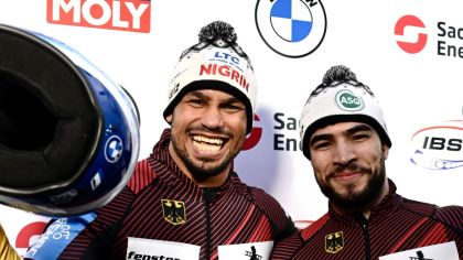 Costa Laurenz links, Adam Ammour rechts                Bild: Viesturs Lacis