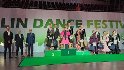 Die Siegerehrung des WDSF Open Senior I Standard                Bild: Paul