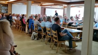 Frühjahrstagung Sportabzeichen im Clubraum der Halle des TV Dieburg                Bild: Annette Mehring