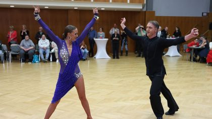 René und Martina Klatt (Schwarz-Silber, Frankfurt) (Archivbild von Hessischer Landesmeisterschaft 2024)                Bild: Robert Panther