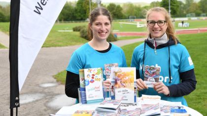 Laura Heckmann und Meike Gundlach von der Sportjugend Werra-Meißner                Bild: Marvin Heinz