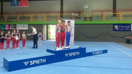 Noah Pelzer gewinnt Gold in der AK 12.                 Bild: privat