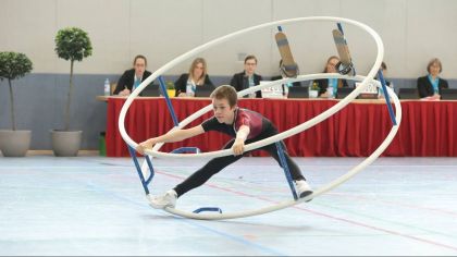 Hendrik Oer (TSV Taunusstein) wird Deutscher Jugendmeister in der AK 13/14.                Bild: Stefan Serth