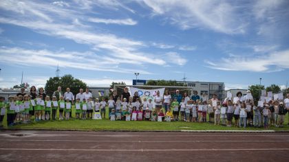 80 Vorschulkinder nahmen an den sportlichen Abnahmen teil.                Bild: Gemeinde Gründau