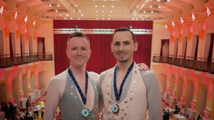 Europameister Showdance Couples: Damian Spyrka und Marc Hartung-Knöfler (TSZ Blau-Gold Casino Darmstadt)                Bild: privat