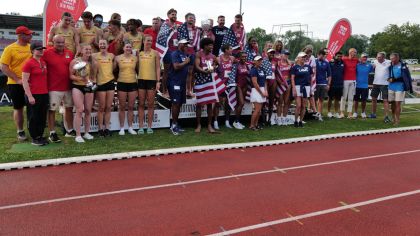 Gruppenbild Athleten, Trainer, Kampfricher                 Bild: Martin Zieher