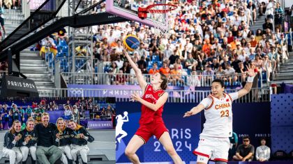 3x3 Olympiasiegerin Elisa Mevius trainierte von 2019-2022 am hessischen Leistungsstützpunkt in Grünberg                Bild: FIBA/Getty Images