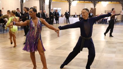 Mark Becker und Nicole Giersbeck (TTC Fortis Nova Maintal)                Bild: Robert Panther