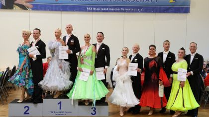 Die Siegerehrung der Masters III Sonderklasse Standard                Bild: Robert Panther