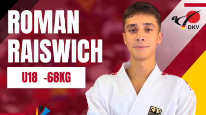 Kumite Nachwuchsathlet Roman Raiswich vom SV Herkules 01 Kassel e.V.                Bild: Melissa Holzner für den DKV