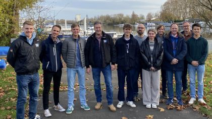 Von Links Markus Heinbücher Ausbilder, Henning Schiller WFC, Leonard von Holtum, WSVL, Marcus Pfeiffer Ausbilder HSeV, Aleksander Krysiak WSVL, Kai Stendel DSCL, Charlotte Strohfeld WSVL, Alexander Cross SCR, Sören Kopp DSCL, Thorsten Schlotzhauer WSVL.                  Bild: Marcus Pfeiffer