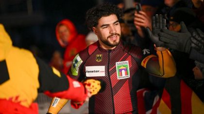 Ein zufriedener Adam Ammour                 Bild: Viesturs Lacis  IBSF