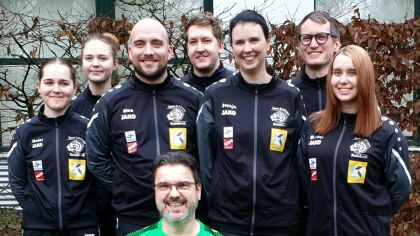 Die Luftgwehr-Mannschaft des SV Hubertus Steinbach steigt in die 1. Bundesliga auf!                Bild: Hessischer Schützenverband