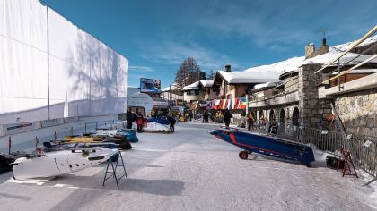 Startplattform mitten in der Gemeinde                Bild: IBSF