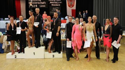 Die Siegerehrung der Masters I S-Latein                Bild: Robert Panther (PantherPhotoPress.de)