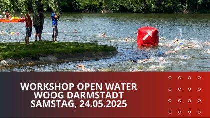 Tips und Tricks zum Freiwasser-Schwimmen gibt es im Darmstädter Woog am 24.05. mit Triathlon-Trainerin  Palina Otten.                Bild: Tanja Weber