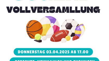 Einladung zur Jugendvollversammlung                Bild: Stina Knittel - Sportjugend Fulda-Hünfeld