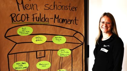 Natalie Runge moderiert "den schönsten Moment" im RC07                Bild: Harald Piaskowski