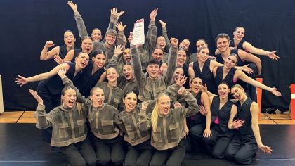 Bisher beide Turnier der 1. Bundesliga gewonnen: Die neo Dance Company der TG Bobstadt                Bild: Sonja Kron
