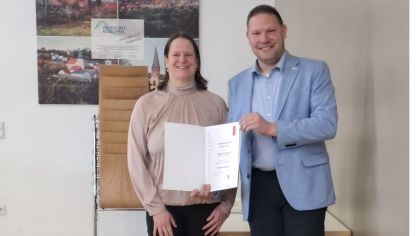 TV 09 e.V. Burghaun - Ehrung für Frau Nicole Burkardt                Bild: Scheibelhut, Andreas