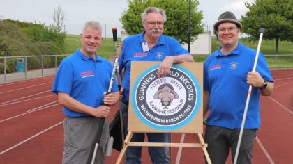 Thomas Koch, Peter Meisberger und Frank Steigerwald (von links) traten beim Welt