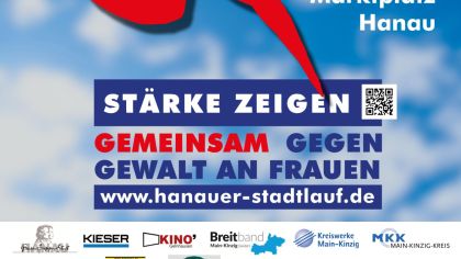Plakat für den Stadtlauf 2025 in Hanau                Bild: Magistrat der Stadt Hanau