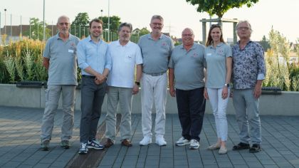 Vorstand 2025, v.l.n.r.: Gerhard Heil, Philip Krämer, Hans Fürst, Rafael Reißer, Rüdiger Manowski, Kathrin Witteborg und Georg Marquardt.                Bild: Ellen Lewis