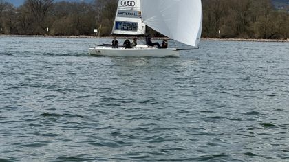 Das Team vom Segelclub Rheingau beim Training                Bild: SCR
