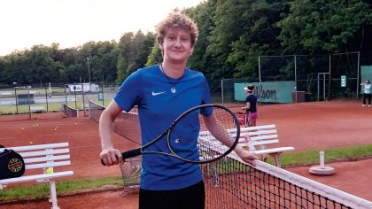 Luca Schaller spielt seit seinem achten Lebensjahr beim TC Traisa, der den 20-Jährigen als Identifikationsfigur für die vielen Kinder und Jugendlichen im Verein aufbauen möchte.Foto: Seehuber