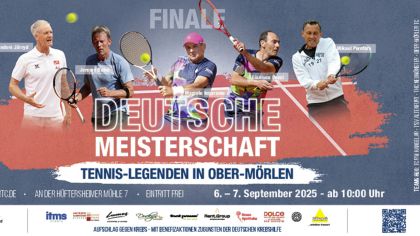 Tennis der Spitzenklasse und eine Spendenaktion: Das erwartet die Gäste bei der Deutschen Tennismeisterschaft der Herren 60 in Ober-Mörlen.                Bild: omtc