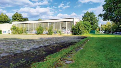Die vereinseigene Felsinghalle ist seit 1967 in Betrieb. Eine Zukunft hat sie nicht, weil sie nicht sanierungsfähig ist.Foto: Darmstädter TSG