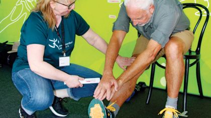 Alltags-Fitness-Test
auf dem Hessentag.
                Bild: lsb h