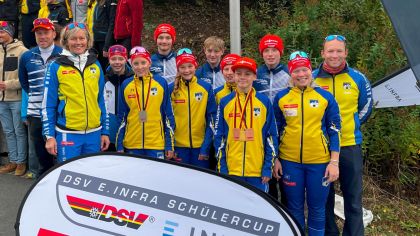 Die hessischen Nachwuchs-Biathletinnen und -Biathleten                Bild: SC Willingen