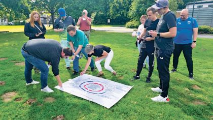 Arbeit in Kleingruppen war ein wichtiger Bestandteil des Seminars zum Thema Freiwilligenmanagement.
Foto: lsb h