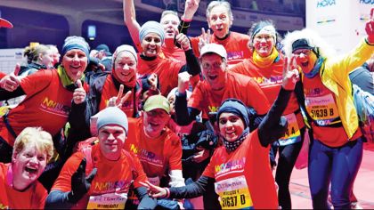 Im Ziel jubelten die Teams und freuten sich über ihre Leistung.Fotos: Yannik Yesilgöz