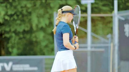 Die 16 Jahre alte Emilia Brune hat gelernt, ihre Emotionen auf dem Platz zu kontrollieren.Foto: Marvin Mensah