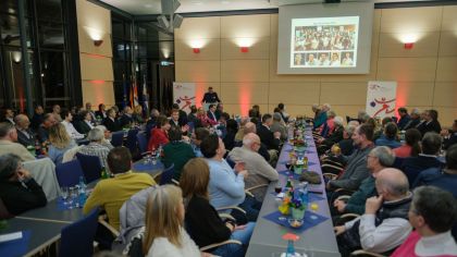 Volles Haus beim Neujahrsempfang des Sportkreises Darmstadt-Dieburg                Bild: Ellen Lewis