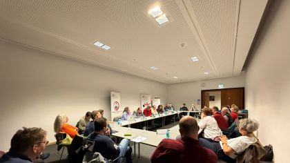 Sport braucht Unterstützer. Der Sportkreis Groß-Gerau hat einige Vereins-, Verbandsvertreter mit Politikern aus der Region bei einem Wahl-Hearing im Sportkreis Groß-Gerau ins Gespräch gebracht.                 Bild: Sportkreis