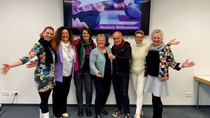 Engagieren sich für mehr Gleichstellung im organisierten Sport (von links): Claire Bargel, Sally Kulemann, Meike Henning, Brigitte Senftleben, Roland Frischkorn, Dagmar Schmitt-Merkl und Gundi Friedrich.Foto: lsb h