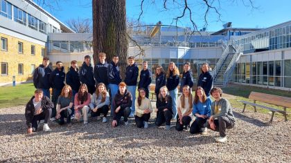 Die Sprecher*innen der Freiwilligendienstleistenden aus Rheinland-Pfalz und Hessen.
                Bild: SJH/Anna Wagner