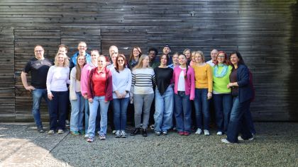 Geschafft! Das Team des Sportkreis Fulda-Hünfeld und die Vereine der Region freuen sich über 21 neue ÜL-C mit dem Schwerpunkt Kinder und Jugendliche                Bild: Thorsten Vey - TV Petersberg