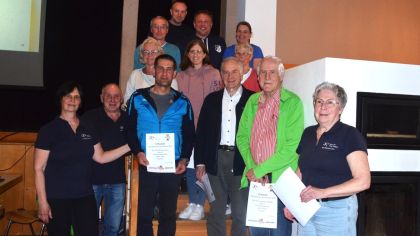 Die elf besten Vereine, alle mit mehr als 100 Sportabzeichen-Abnahmen 2026, wurden vom Sportkreisvorsitzenden Harald Piaskowski und der Sportabzeichen-Beauftragten Elke Piaskowski geehrt. Vertreterinnen und Vertreter der Vereine TV Jahn Neuhof 1908 e.V., TV 1912 Flieden e.V., TV 1909 Petersberg, TSV 1919 Hilders, SV 1920 Steinbach e.V., TSV Weyhers-Ebersburg, TSV 1909 Poppenhausen e.V., TSG 1920 Mackenzell e.V., TV 09 Burghaun, TSV Schmalnau 1910/46, SG Johannesberg e.V.

                Bild: Paul Schmitt